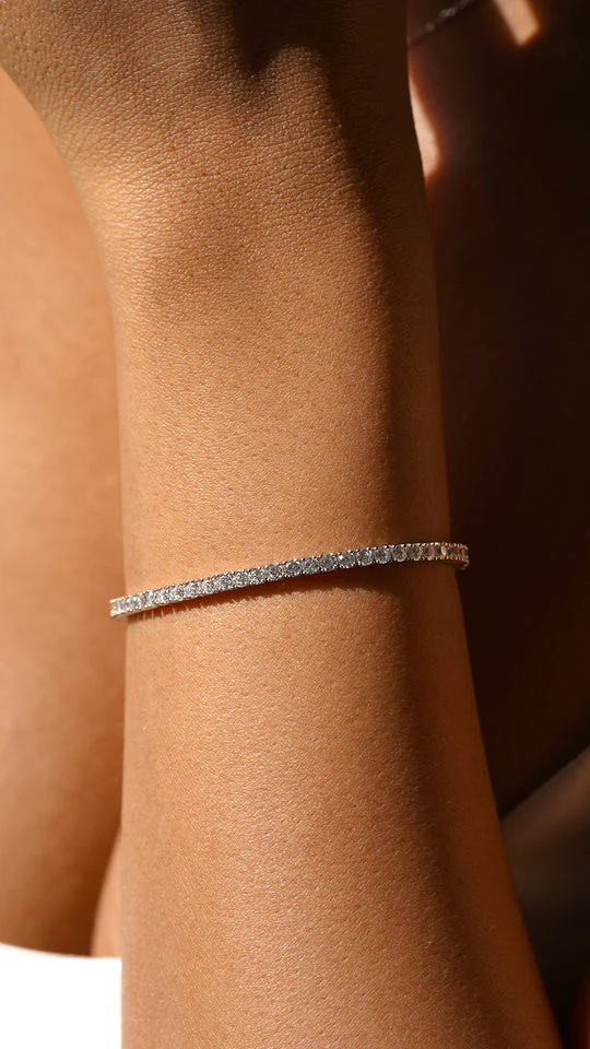 3mm Tennis Bracelet Silver - Image 6