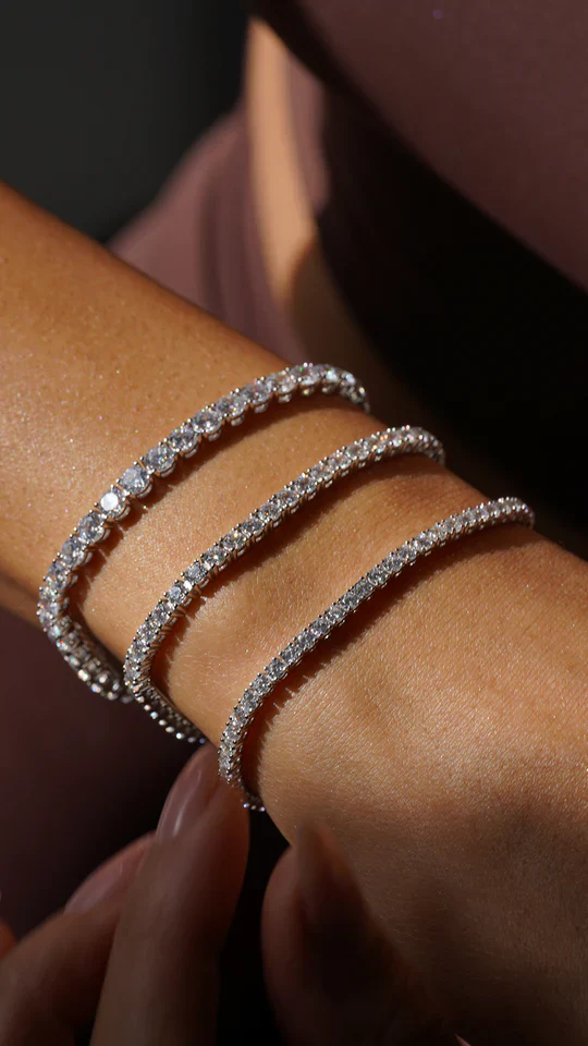 3mm Tennis Bracelet Silver - Image 8