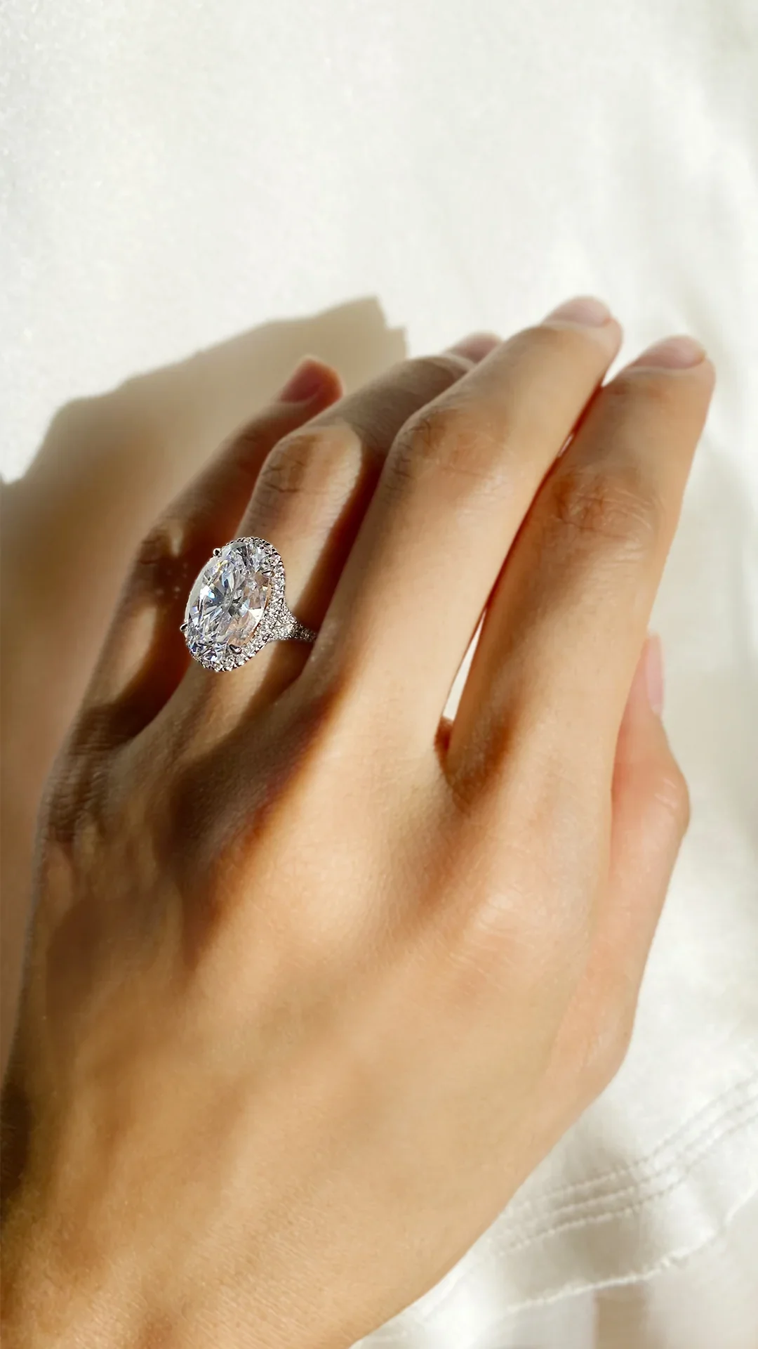 Solitaire White Zircon Ring - Image 4