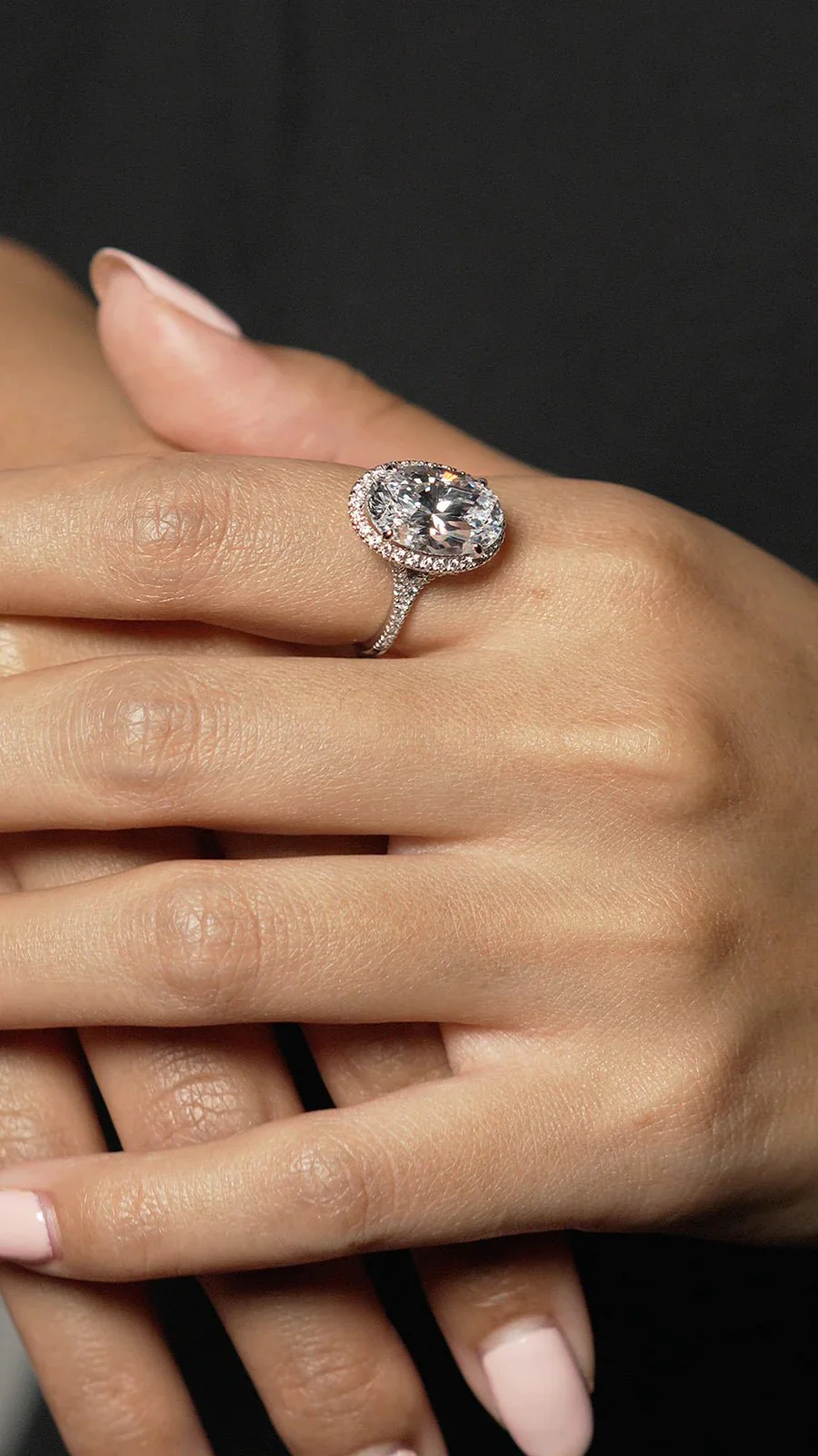 Solitaire White Zircon Ring - Image 5
