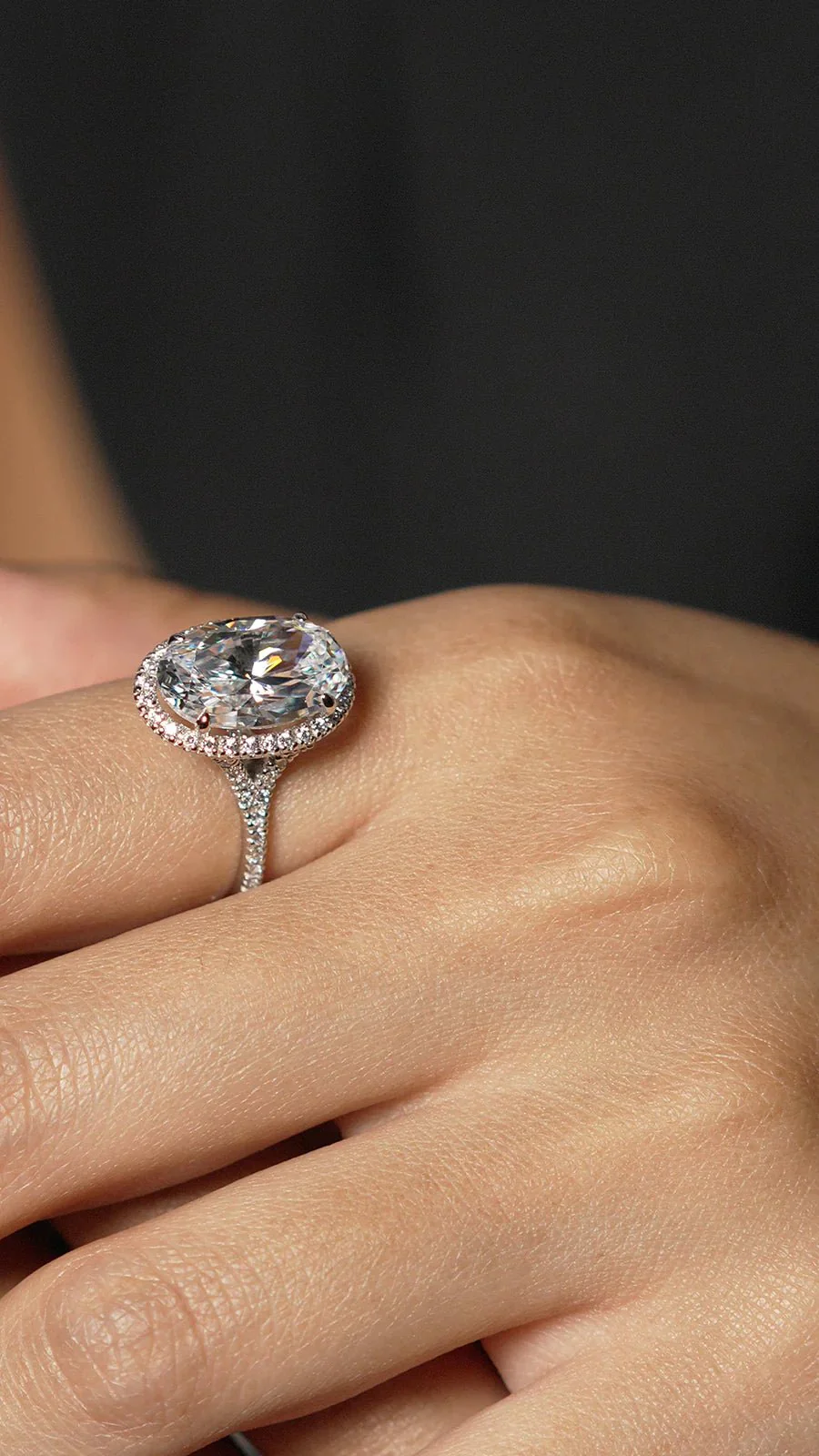 Solitaire White Zircon Ring - Image 6