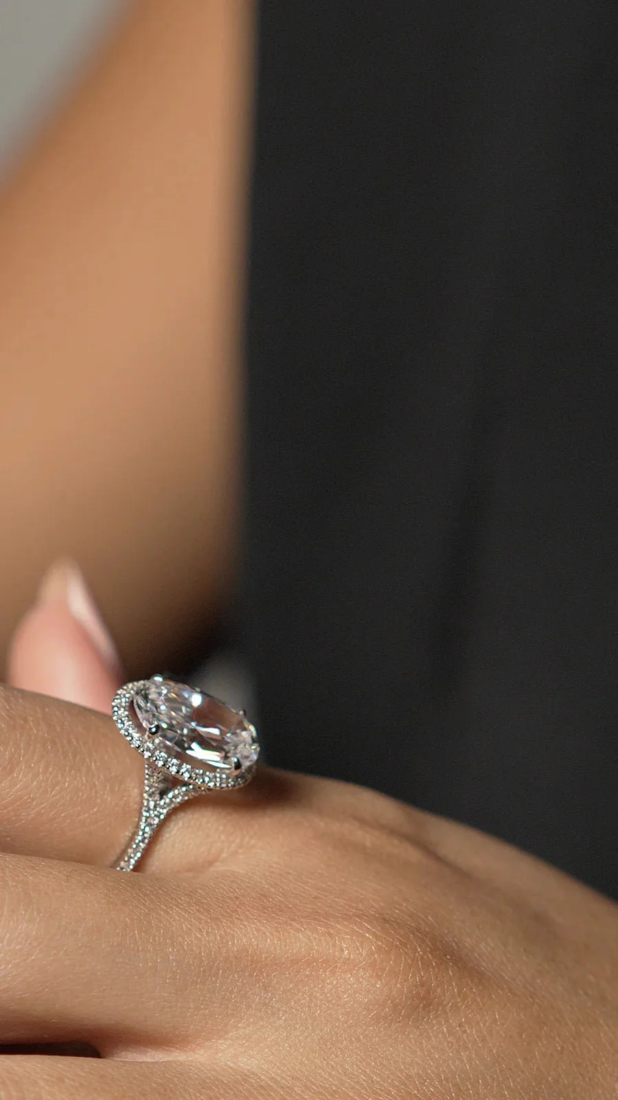 Solitaire White Zircon Ring - Image 7