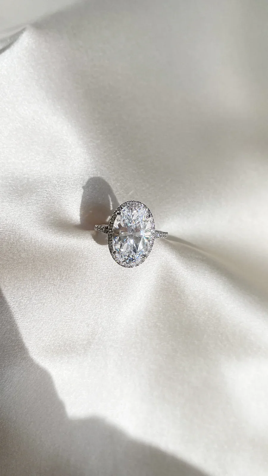 Solitaire White Zircon Ring - Image 8