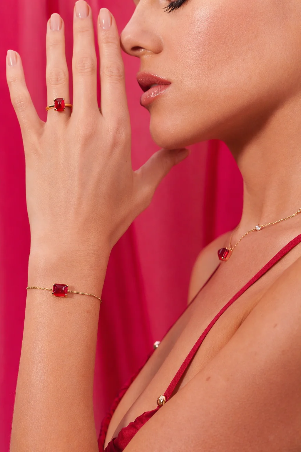 Cherry On Top Ruby Bracelet - Image 3