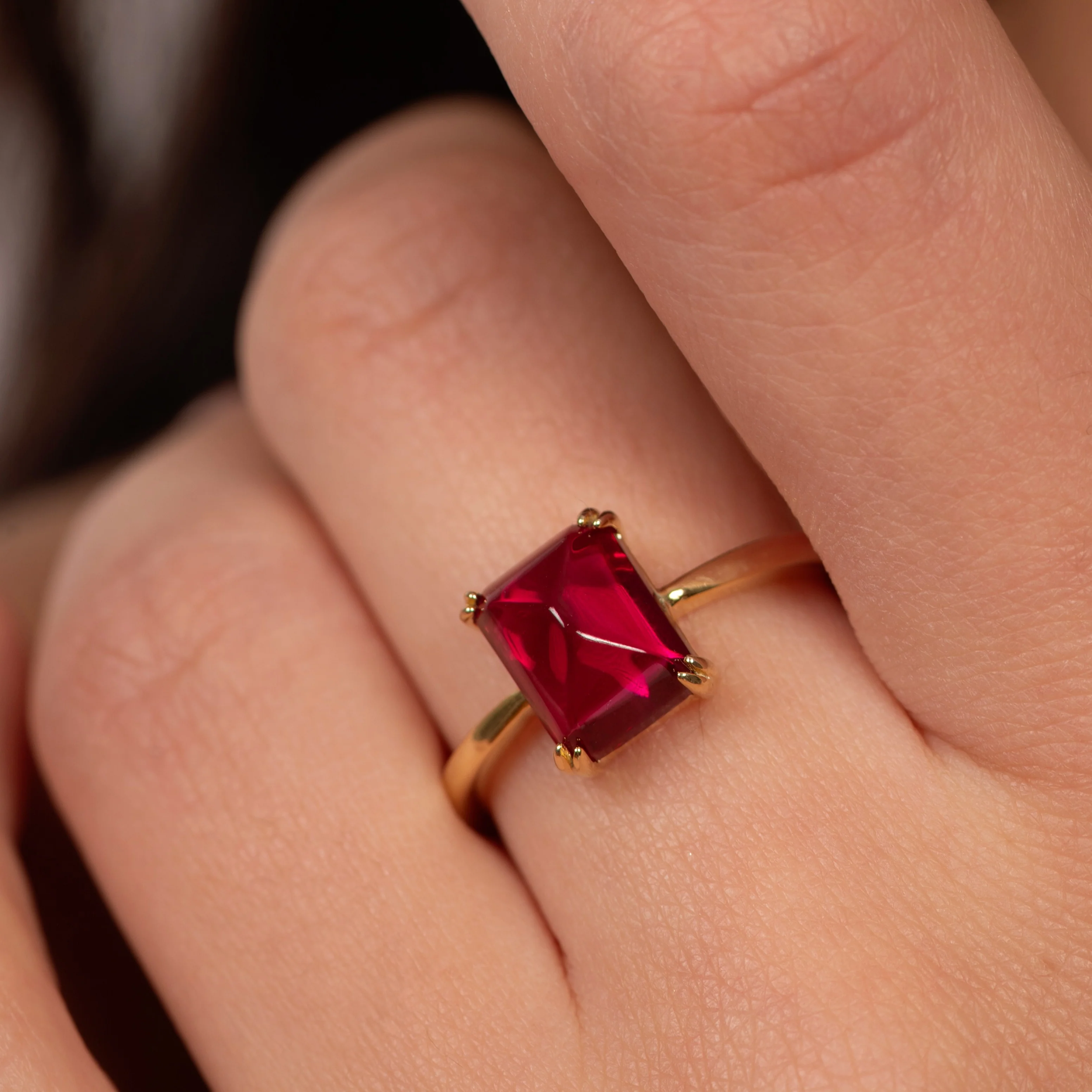 Cherry On Top Ruby Ring - Image 3