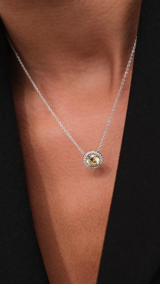 Sweet Dreams Yellow Zircon Necklace - Image 4