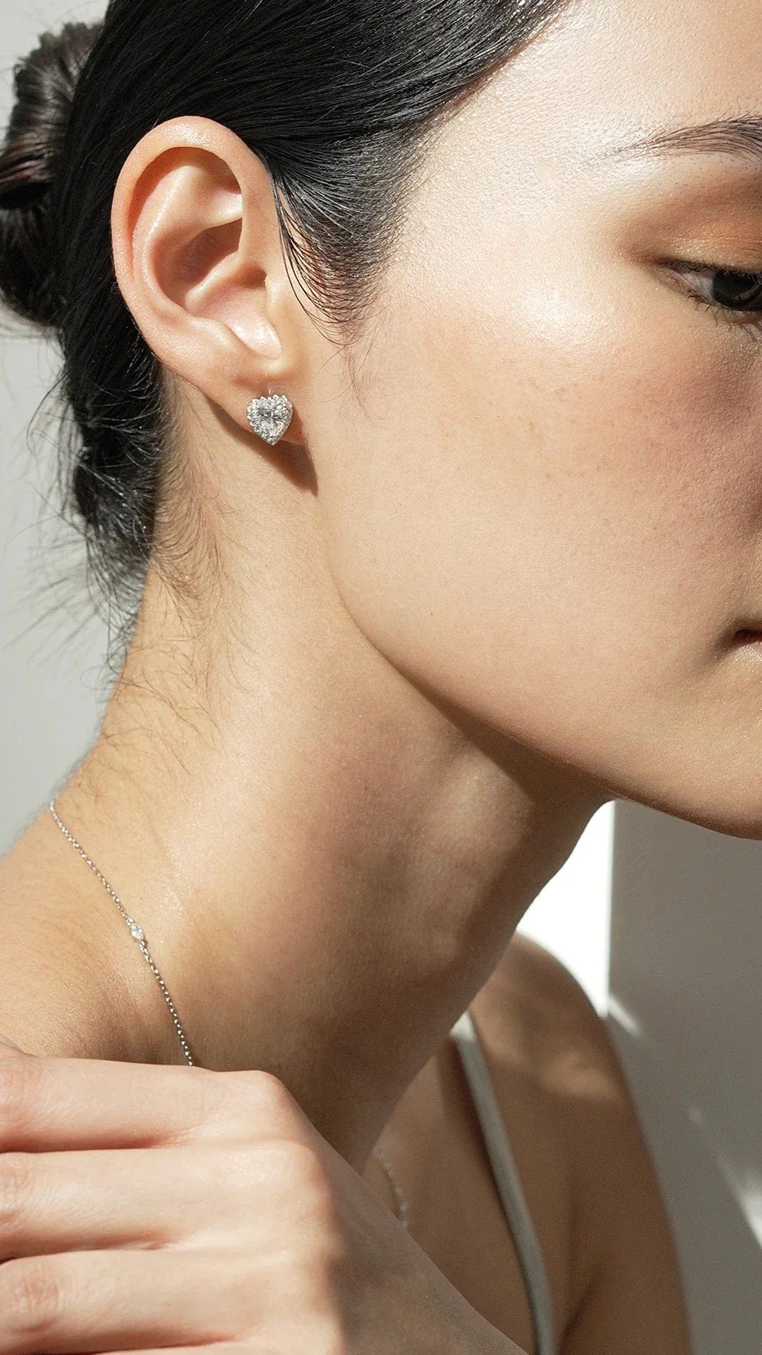Sweetheart Silver Zircon Earrings - Image 7