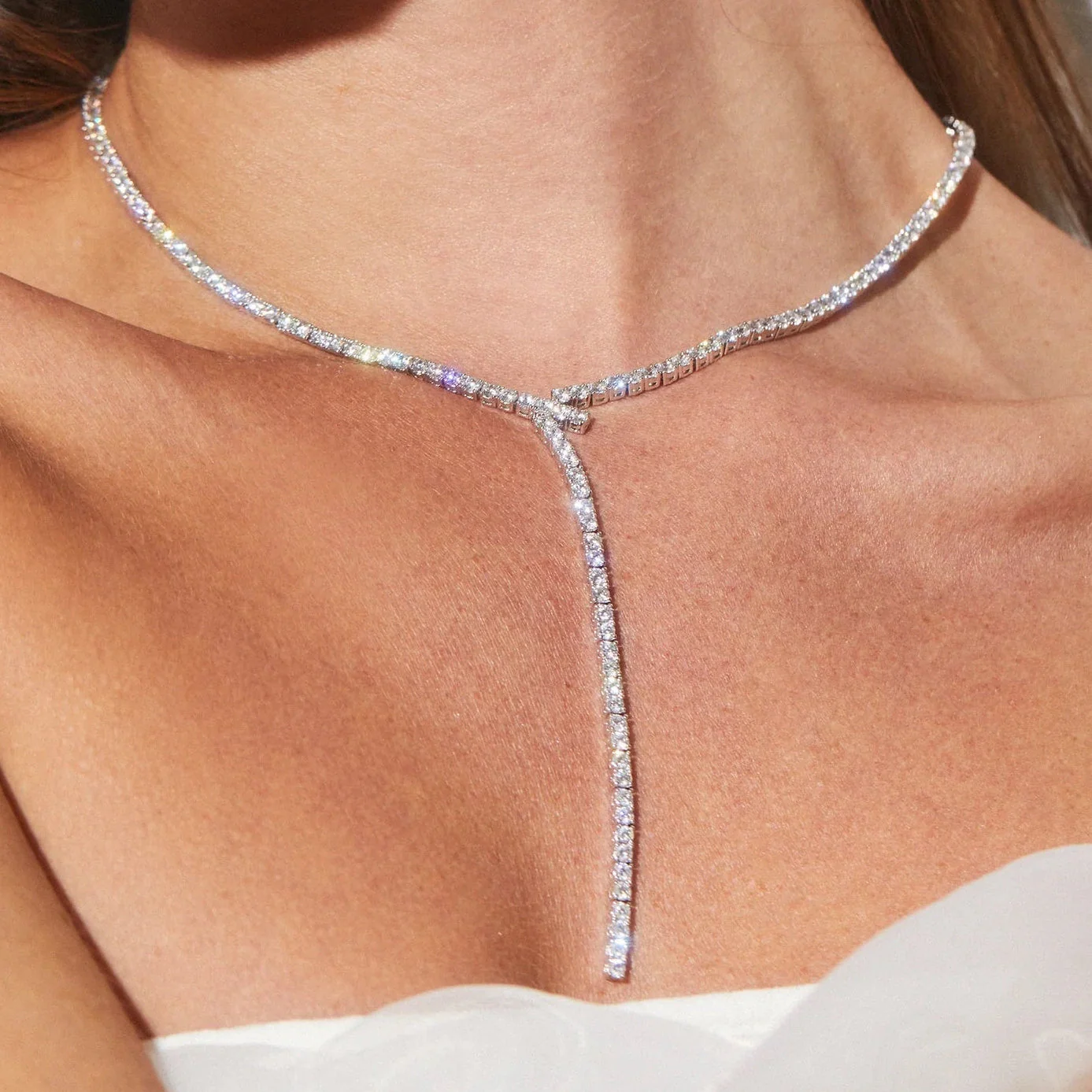 Cocktail Y Tennis Necklace - Image 2
