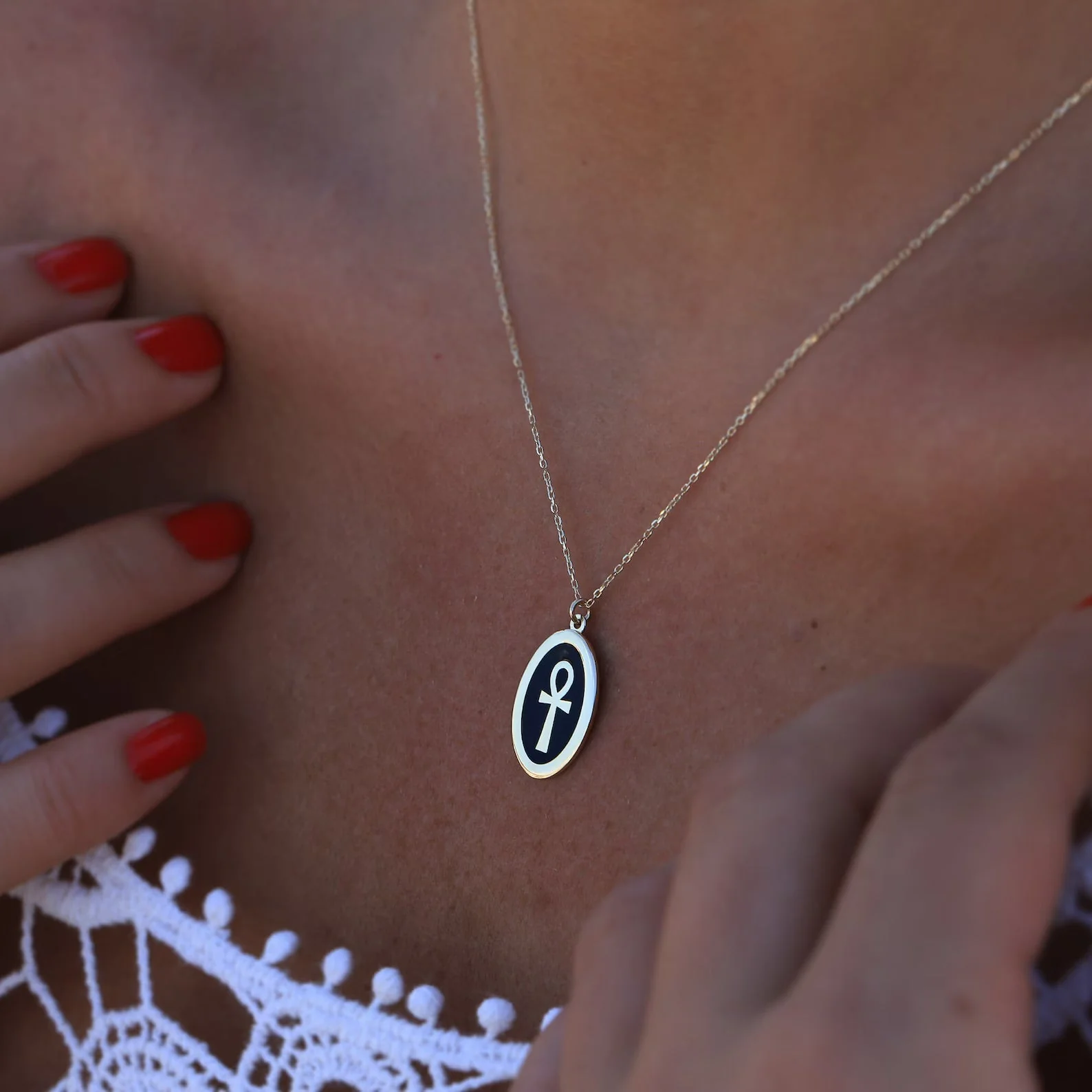The Key Of Life Medallion Necklace - Image 3