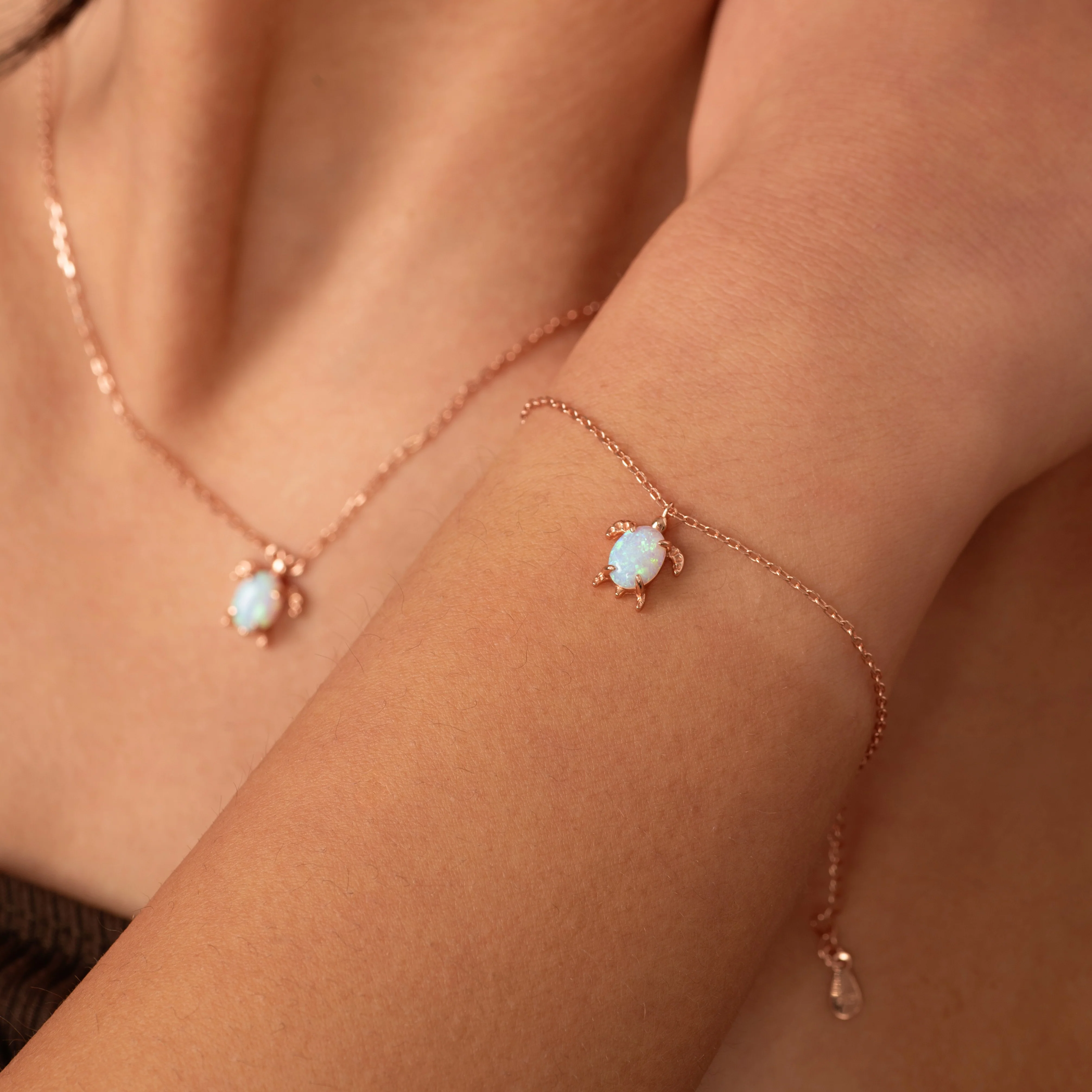 Mer Opal Necklace & Bracelet Set - Image 2