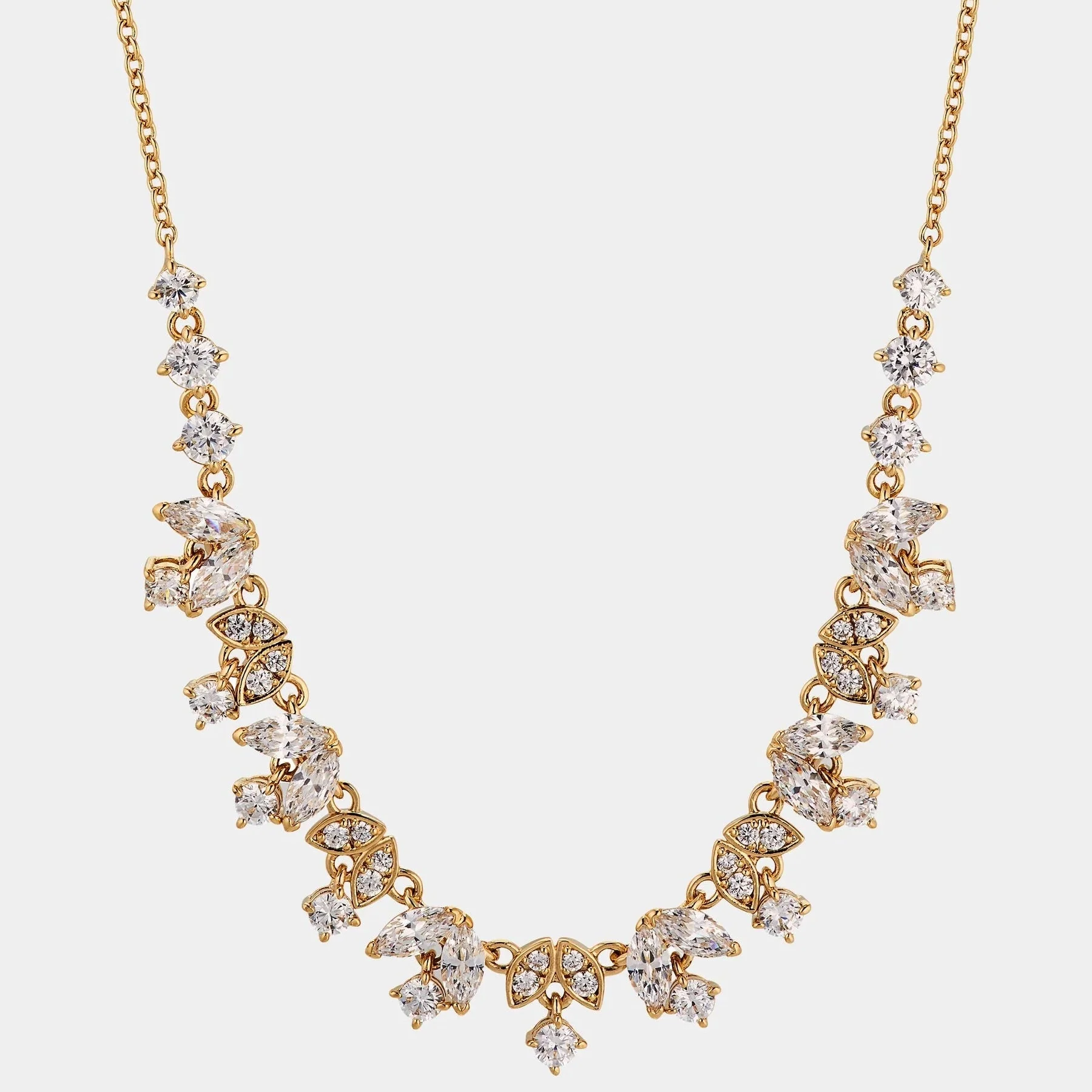 Zircon Tulip Collar Necklace - Image 2