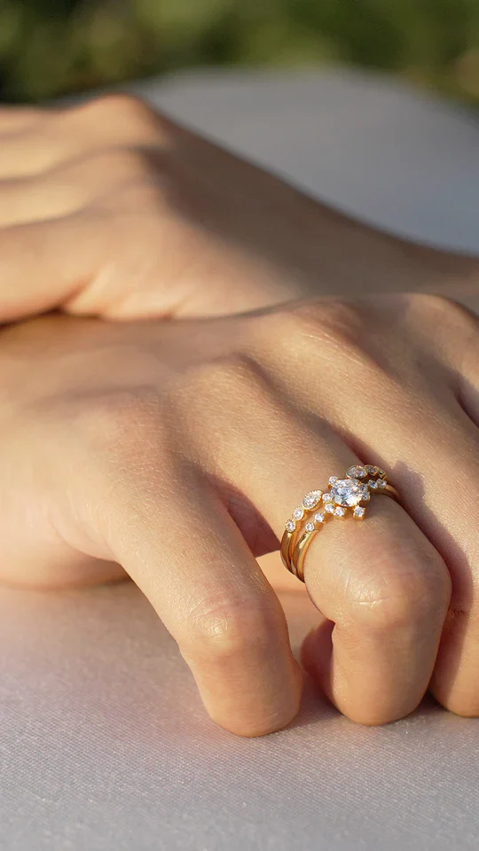 Amour Zircon Stone Gold Plated Ring - Image 3