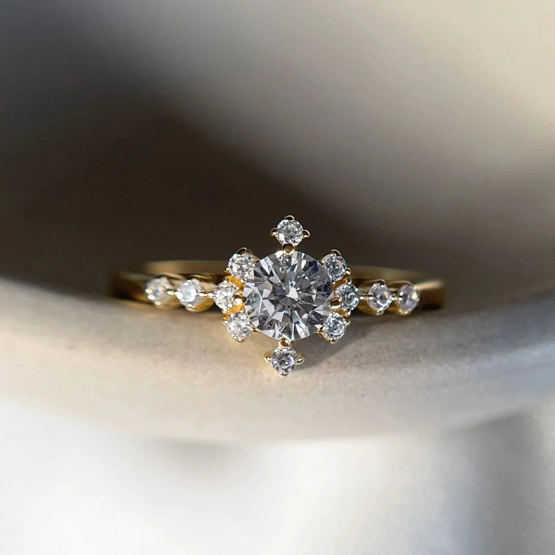 Amour Zircon Stone Gold Plated Ring - Image 5