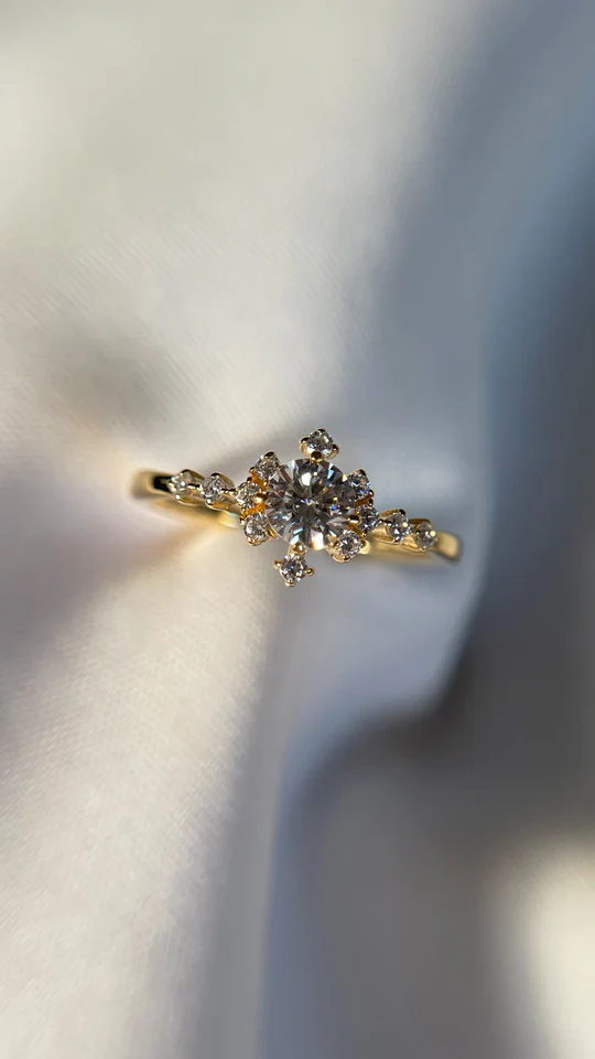 Amour Zircon Stone Gold Plated Ring - Image 6