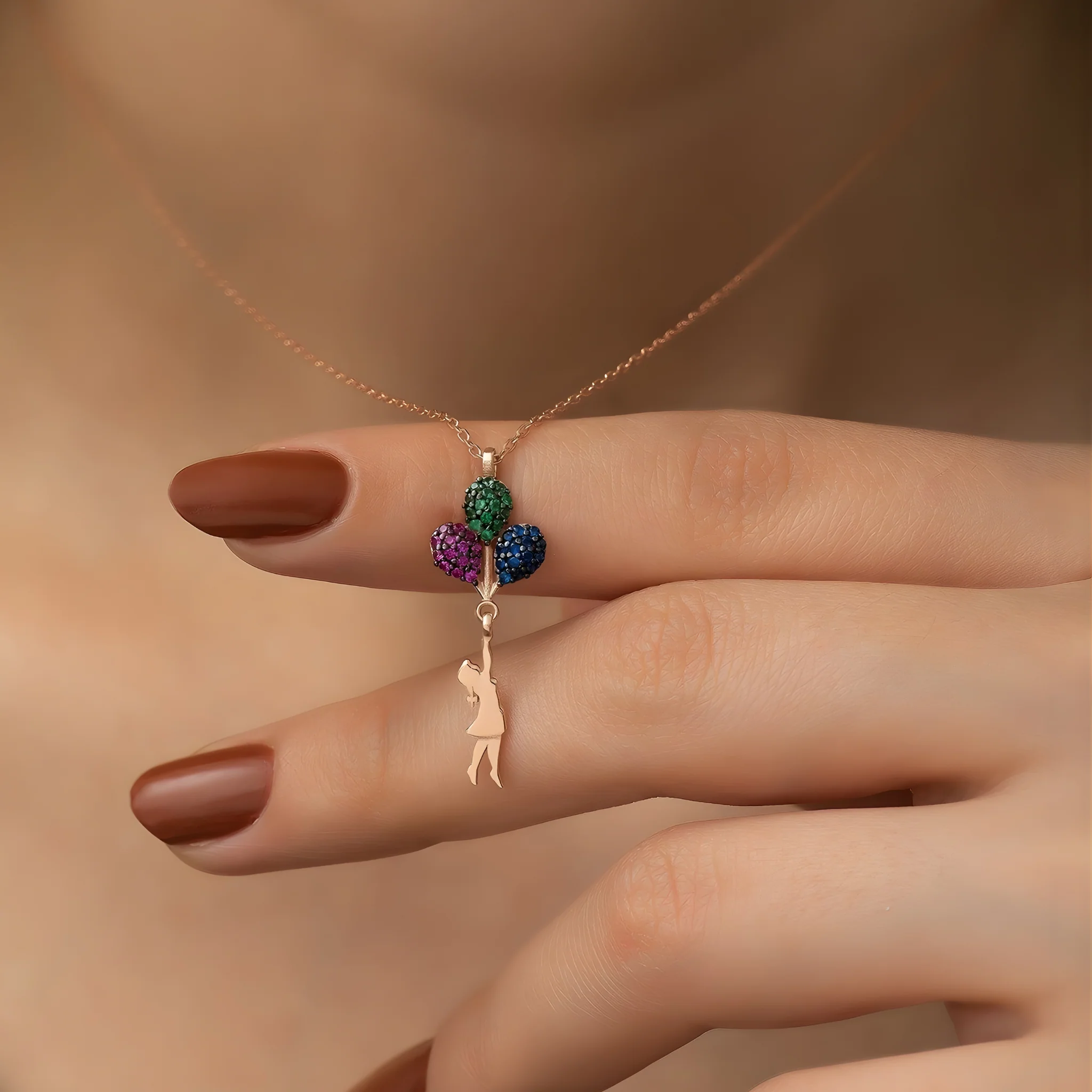 Up Mix Stones Necklace