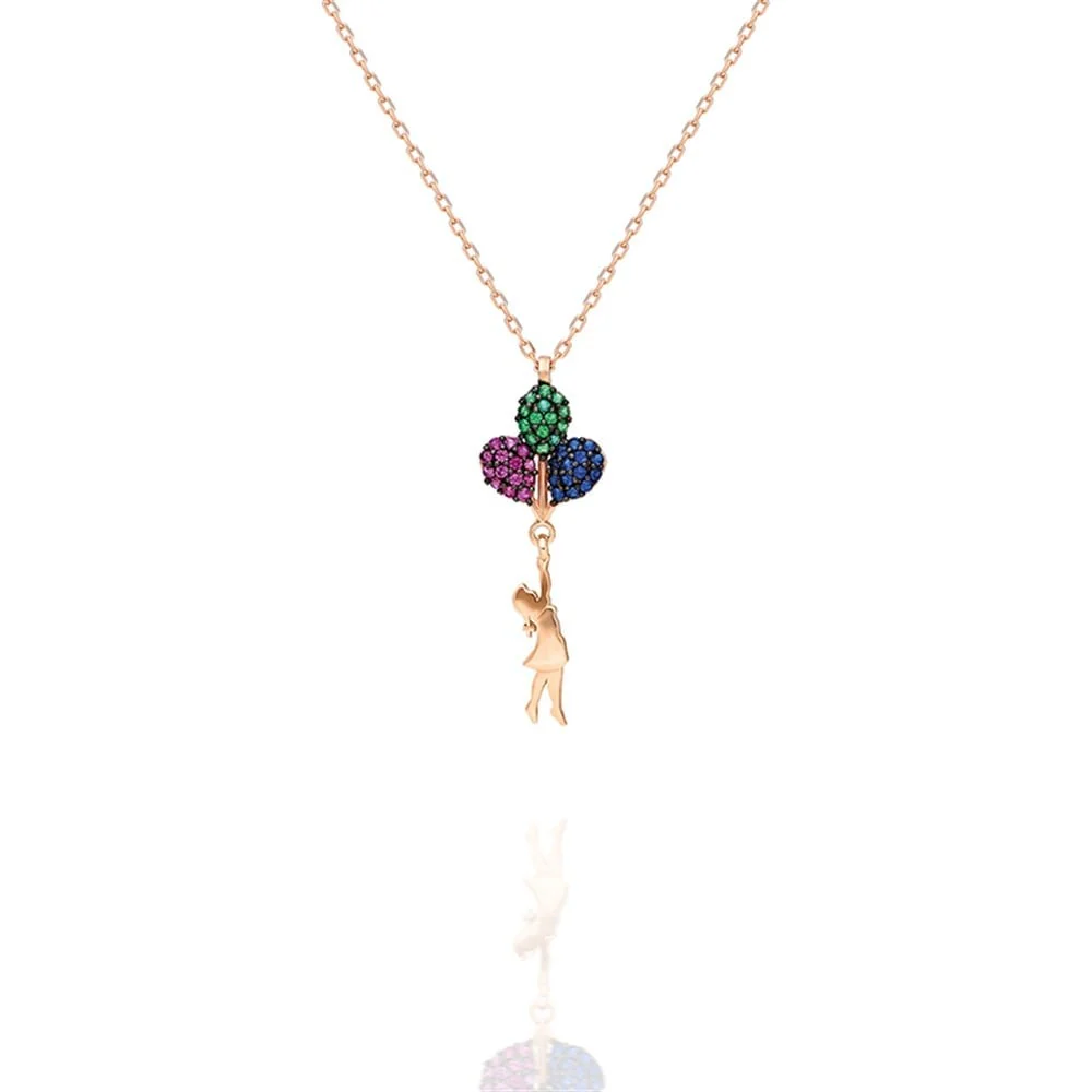 Up Mix Stones Necklace - Image 3