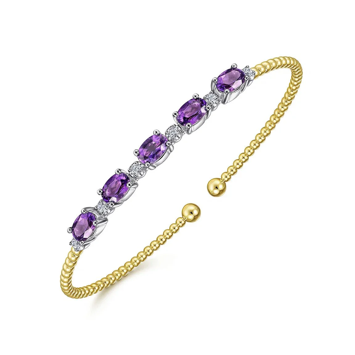 Violet Spark Amethyst Bangle - Image 3