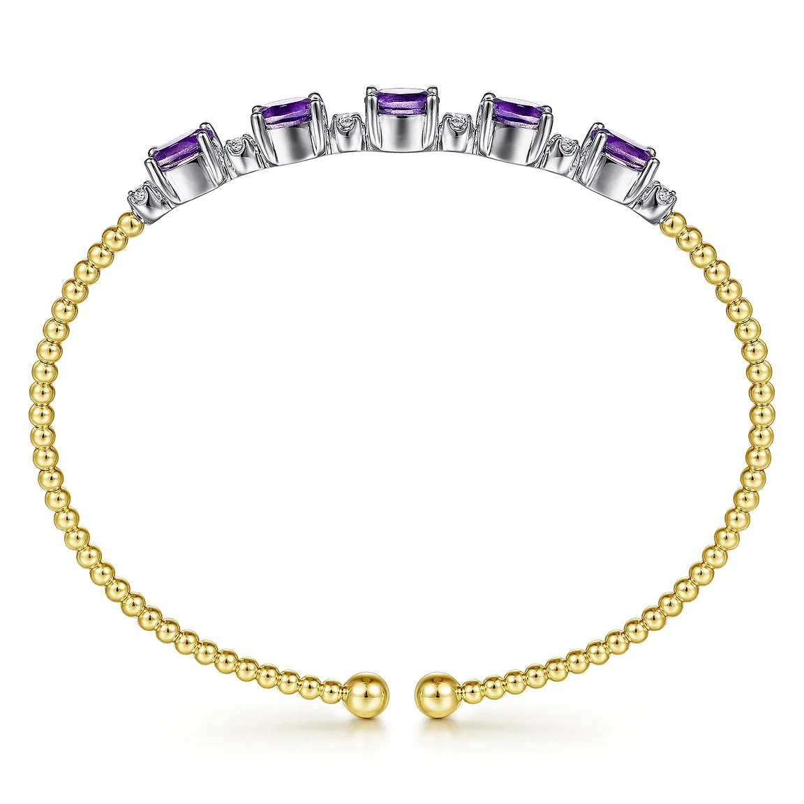Violet Spark Amethyst Bangle - Image 4