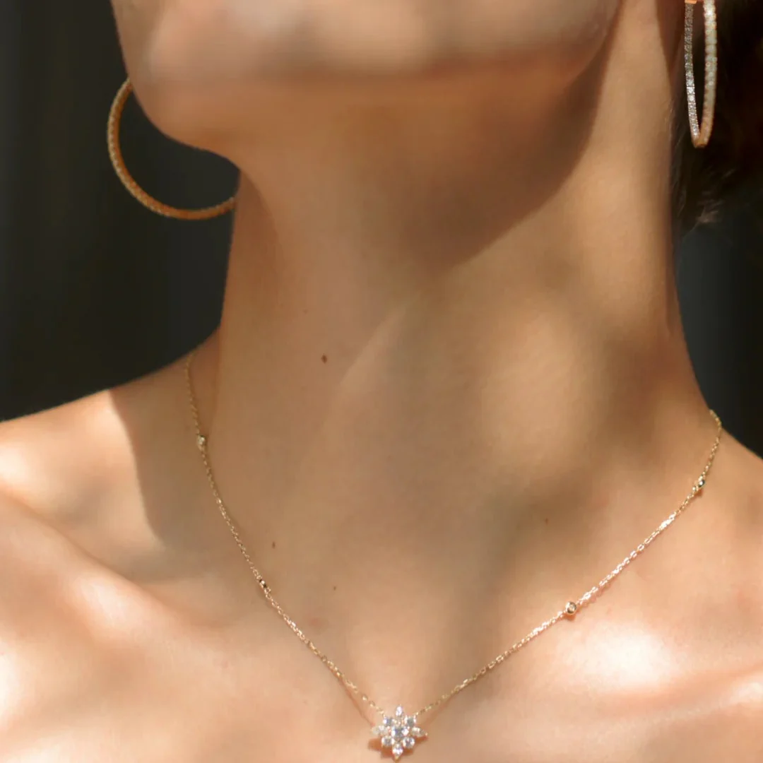 Gold Shine Necklace And Earrings Set - Image 3