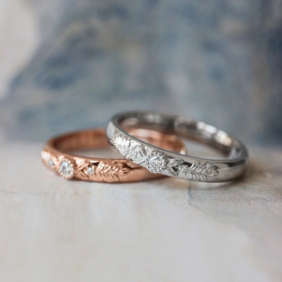 Soulmates Oath Zircon Silver Band - Image 6