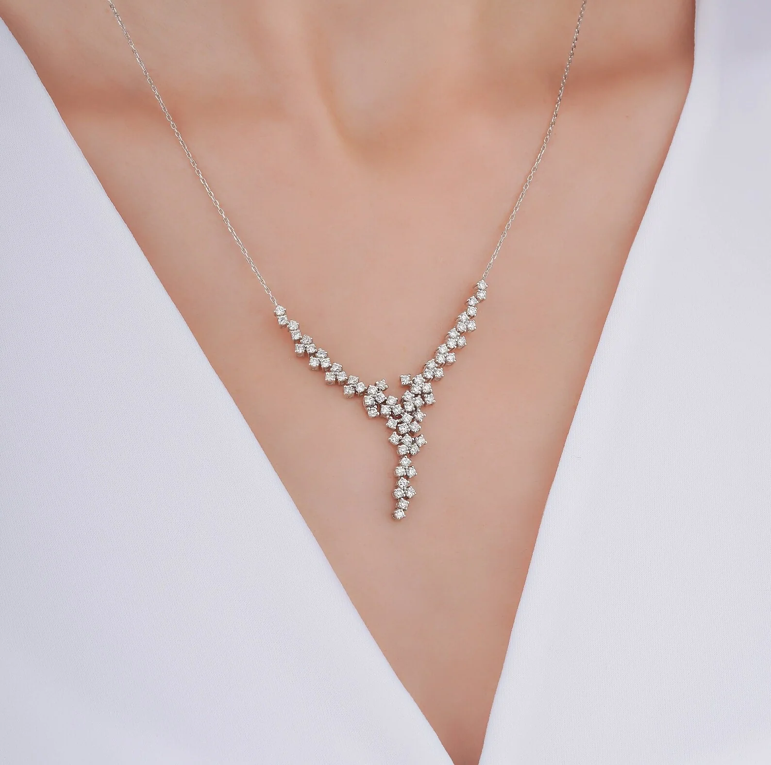 Dakota Y Silver Necklace - Image 3