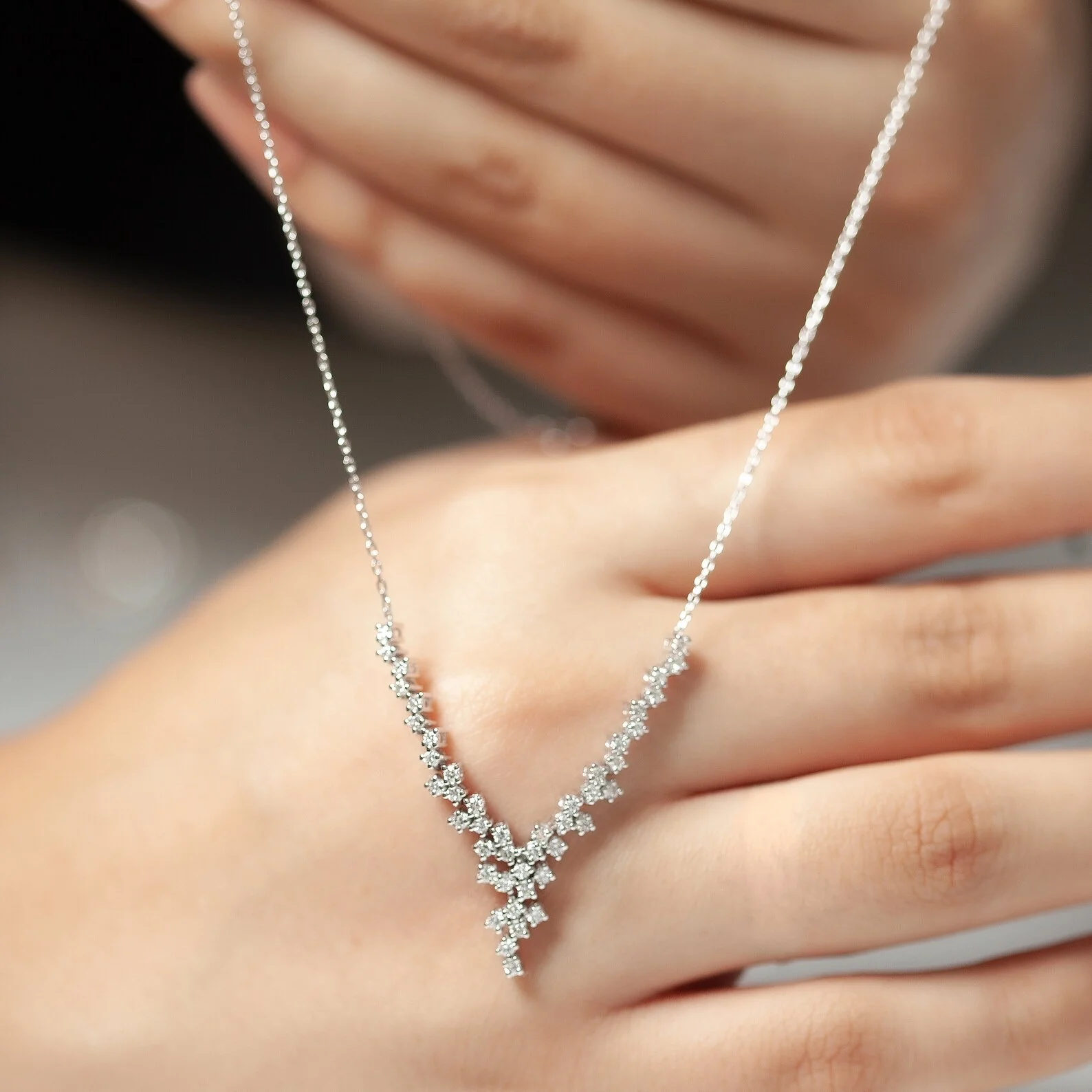 Dakota Y Silver Necklace - Image 4