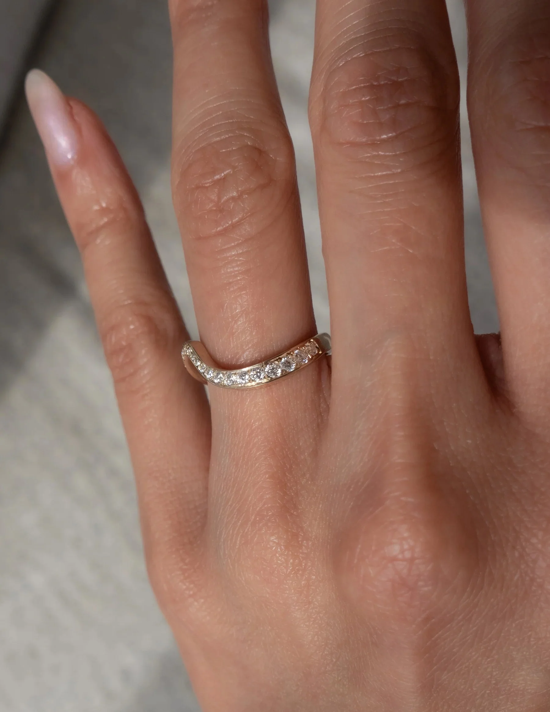 Dome Figure Pave Zircon Ring - Image 3