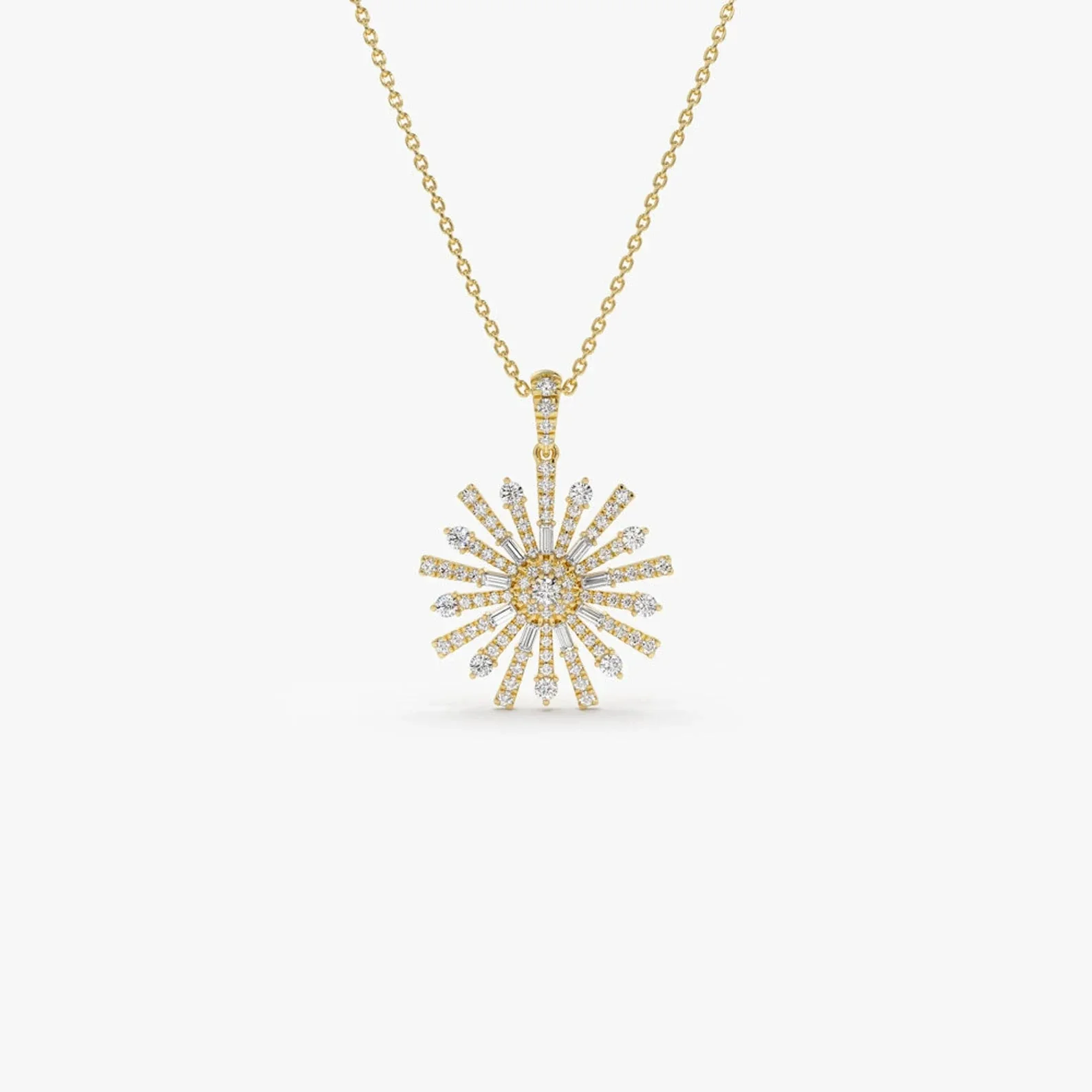 Zirconia Starburst Necklace - Image 5